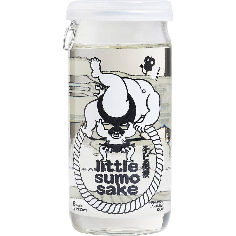 Oka Brewery "Little Sumo" Chibi Zumo Junmai Genshu Sake Cup (200ml bottle)