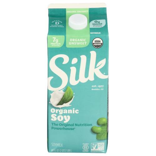 Silk Organic Unsweetened Soymilk