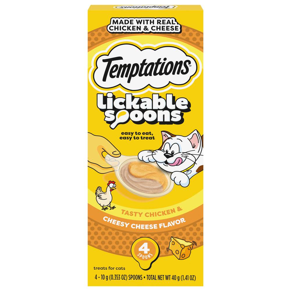 Temptations Lickable Spoons Treats For Cat (chicken-cheesy cheese)