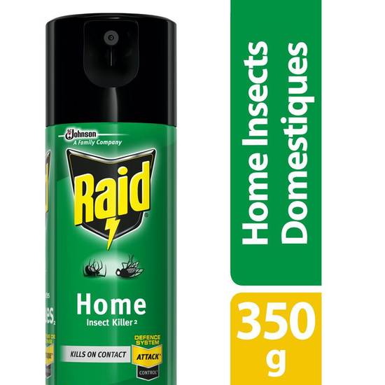 Raid raid insecticide pour insectes domestiques - 350g (350 g) - home insect killer spray (350 g)