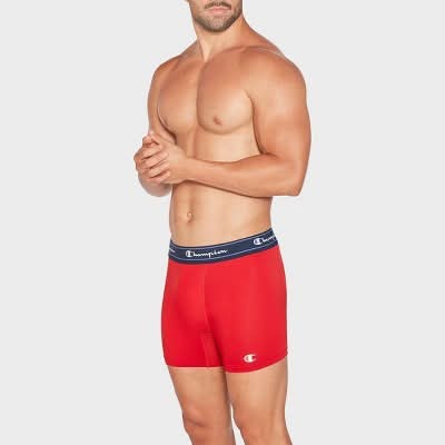 Champion Active Performance Breathable Boxer Briefs, Men, M (5 ct)