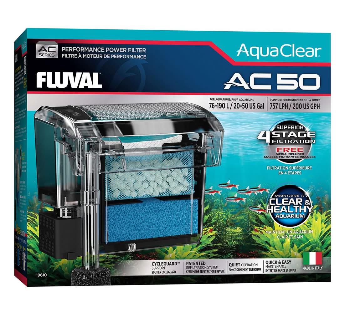 Fluval AquaClear AC Power Filter, 50 gal