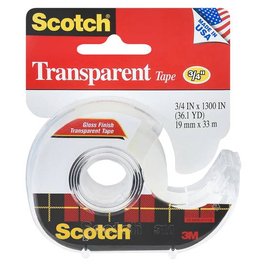 Scotch Transparent 3/4 Inch Tape