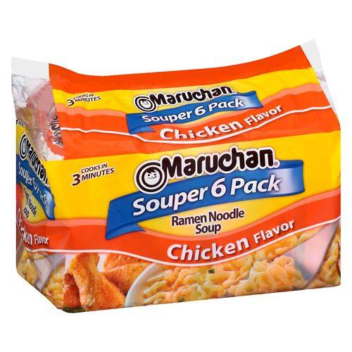 Maruchan Ramen Noodle Soup Chicken Flavor - 3.0 oz x 6 pack