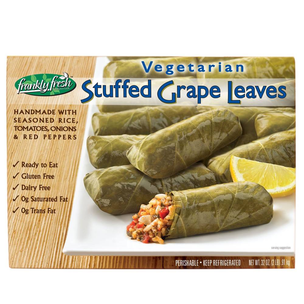 Frankly Fresh Vegetarian Stuffed Grape Leaves, 2 lbs