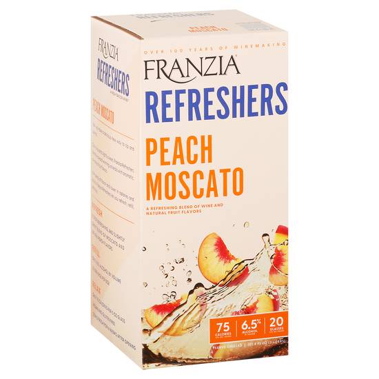Franzia Refreshers Peach Moscato Wine (101.4 fl oz)
