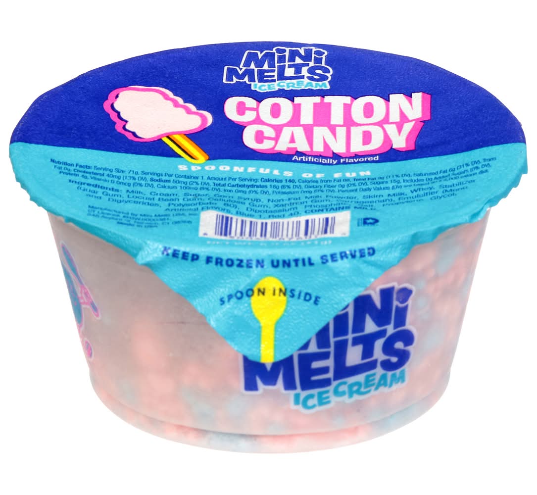 Mini Melts Ice Cream, Cotton Candy (2.5 oz)