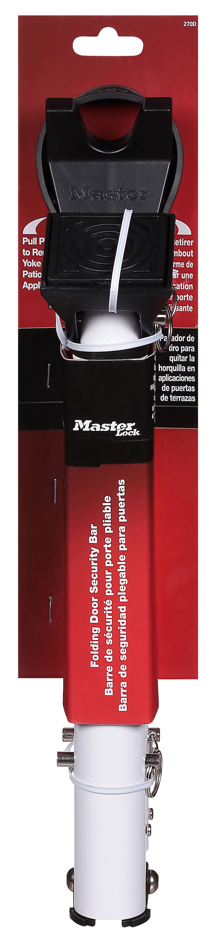 Master Lock Adjustable Hinged and Sliding Door Security Bar