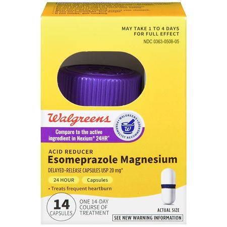 Walgreens Esomeprazole Magnesium Acid Reducer Capsules (14 ct)