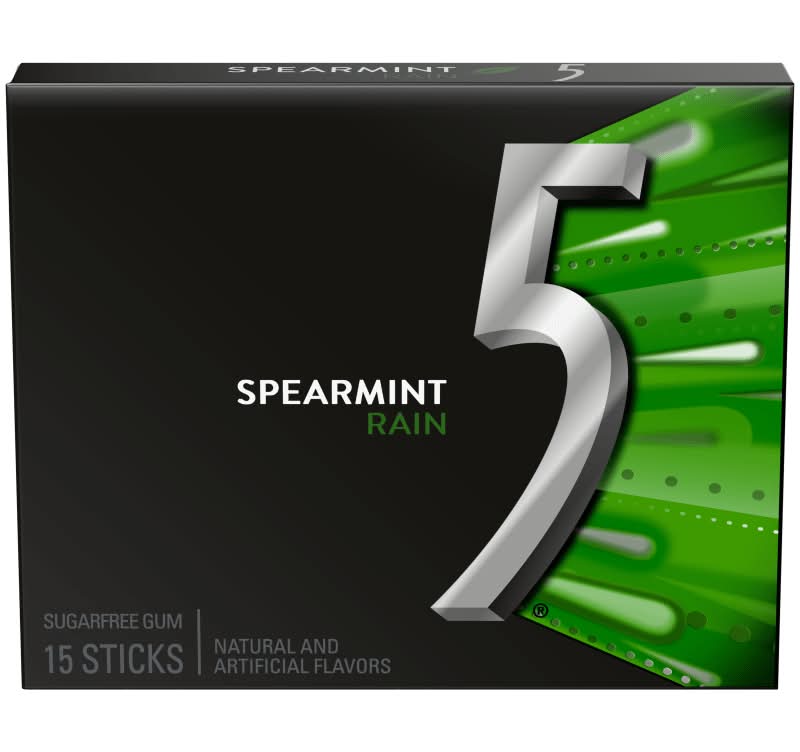Wrigley 5 Spearmint Rain Sugarfree Gum