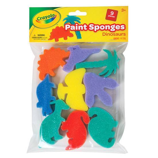 Crayolaâ Dinosaur Paint Spongess, Assorted Colors