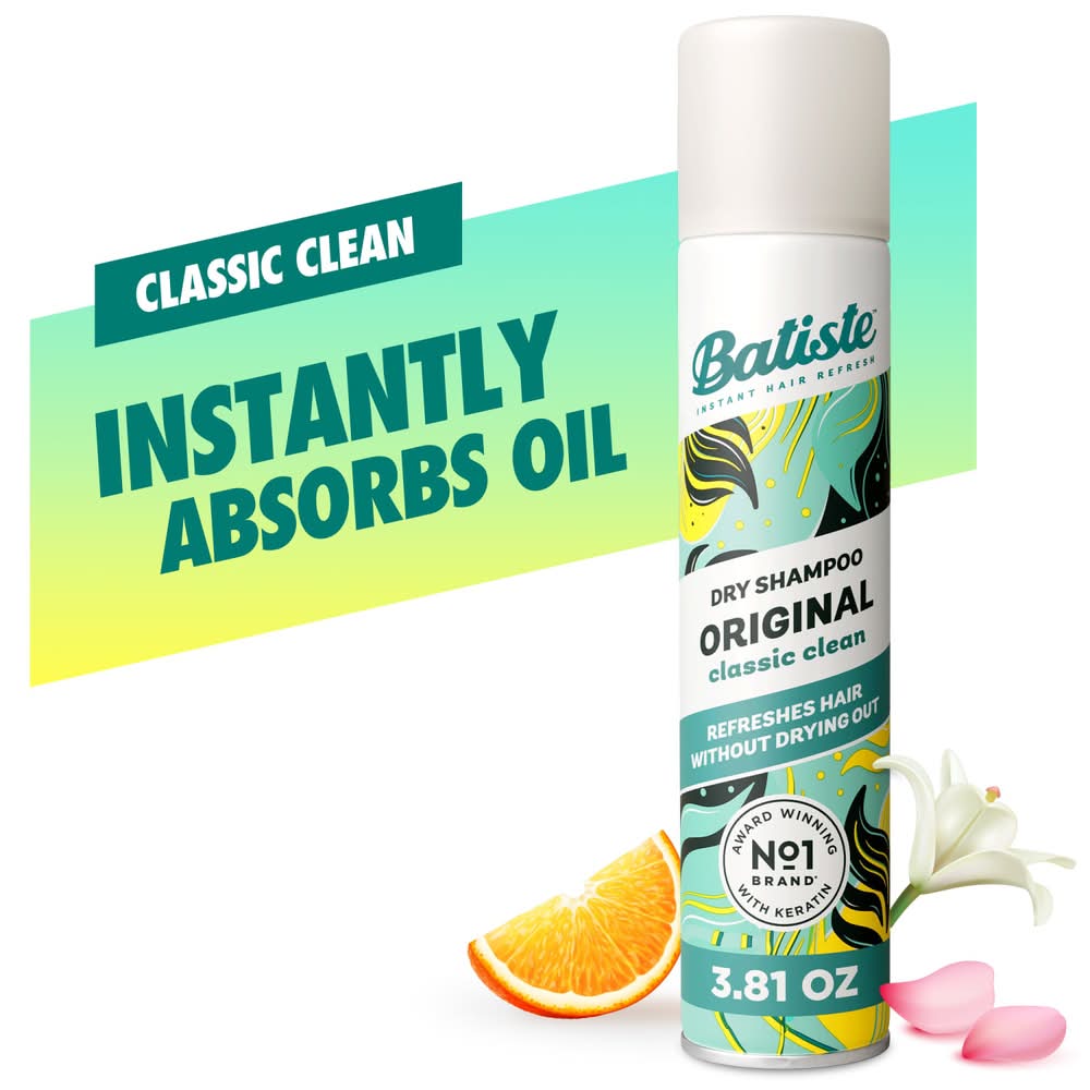 Batiste Original Classic Clean Dry Shampoo, Assorted (3.8 oz)