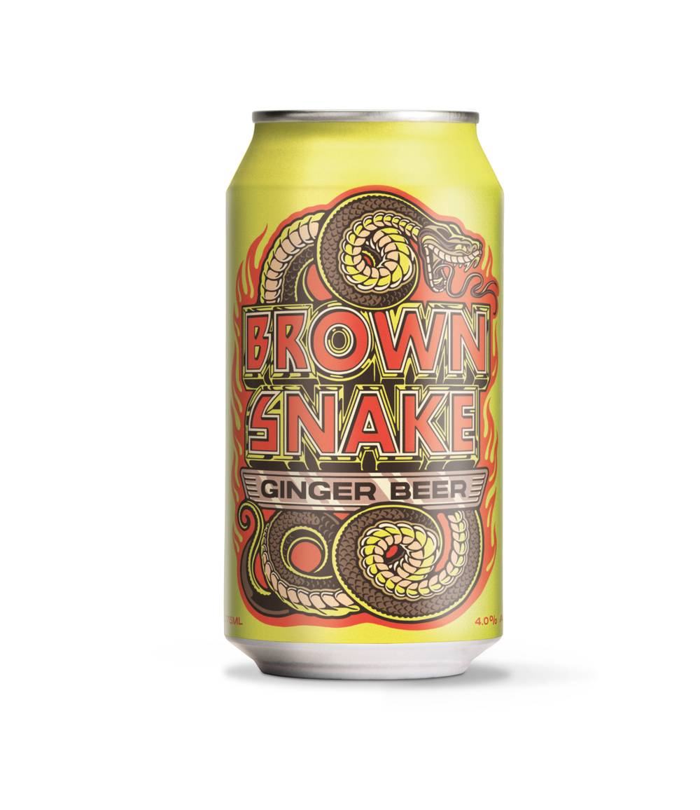 Brew Dog Brown Snake Hard Ginger Beer Can 375mL X 4 pack