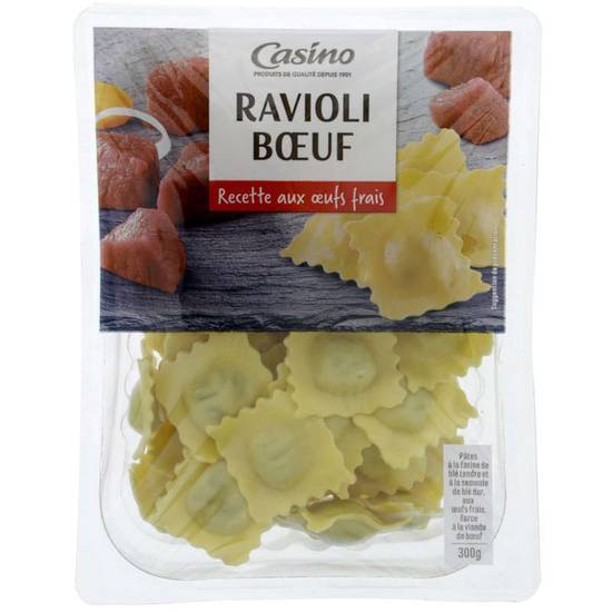 Casino Pâtes fraiches - Ravioli - Bœuf 300 g