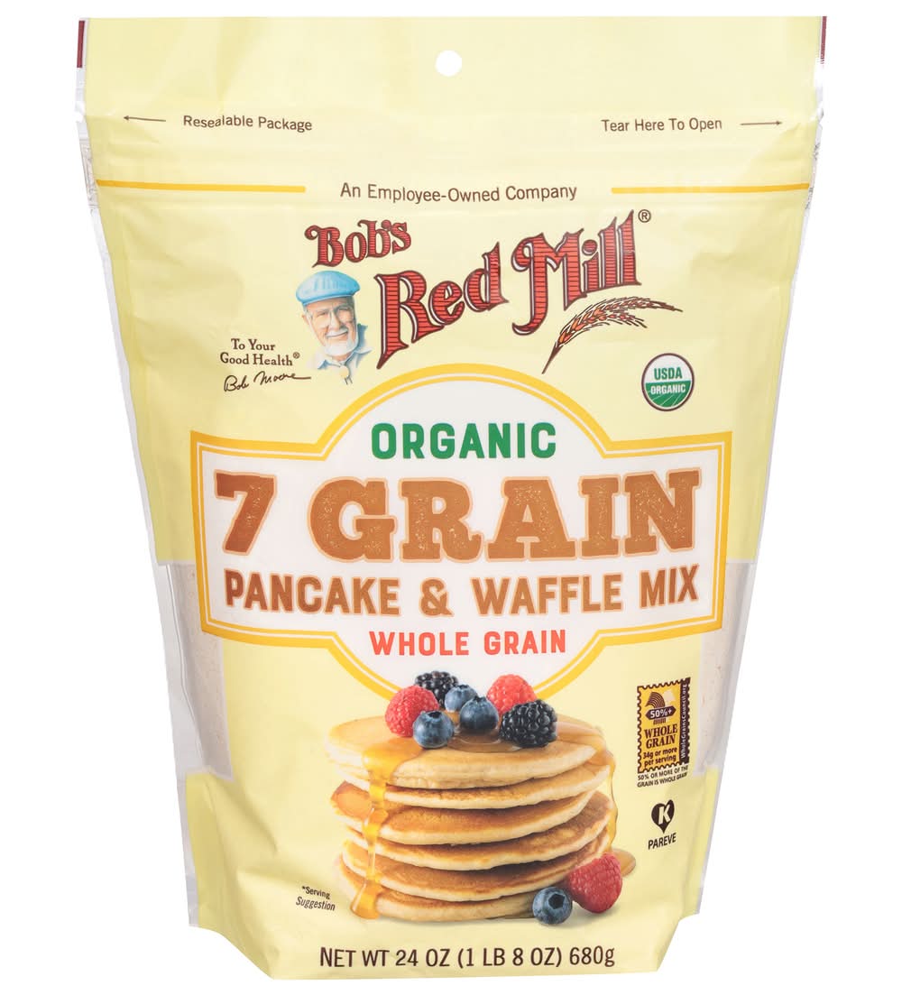 Bob's Red Mill Organic 7 Grain Pancake & Waffle Mix (24 oz)