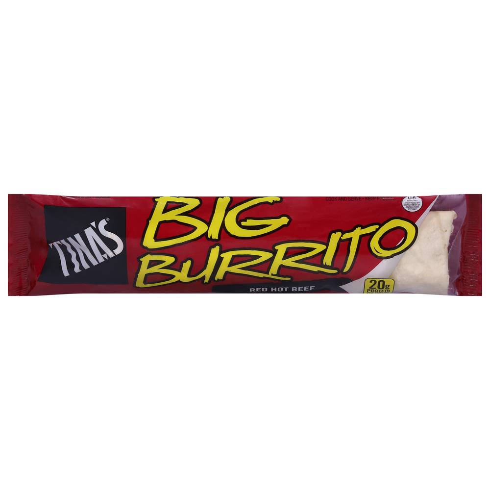 Tina's Big Burrito Beef, Red Hot (9 oz)