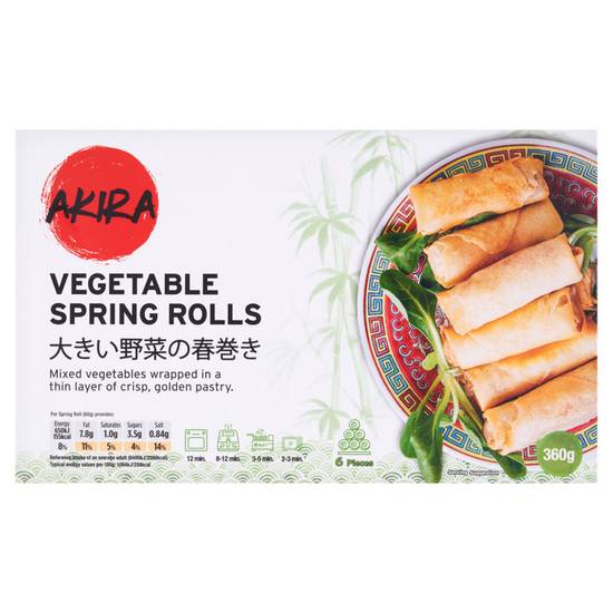 Akira Vegetable Spring Rolls 360g