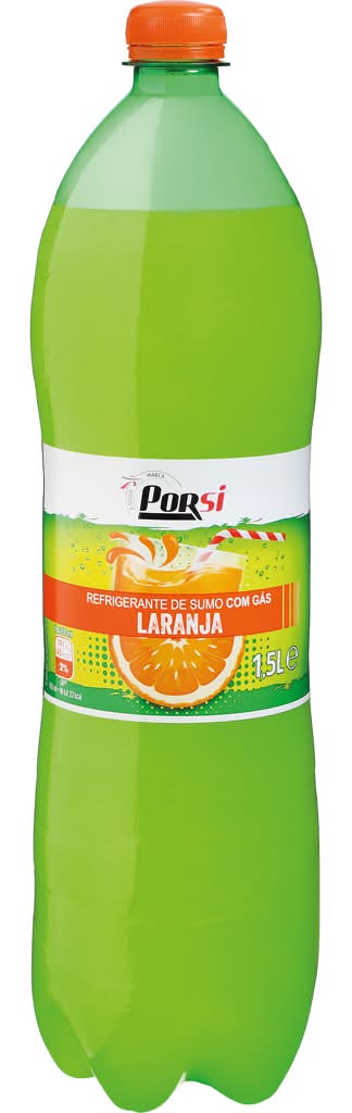 PorSi - Refrigerante com gÃ¡s de laranja, garrafa de 1.5 l