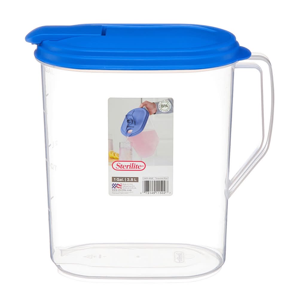Sterilite Classic Pitcher With Pour Spout Lid 1 Gallon 1 Ct