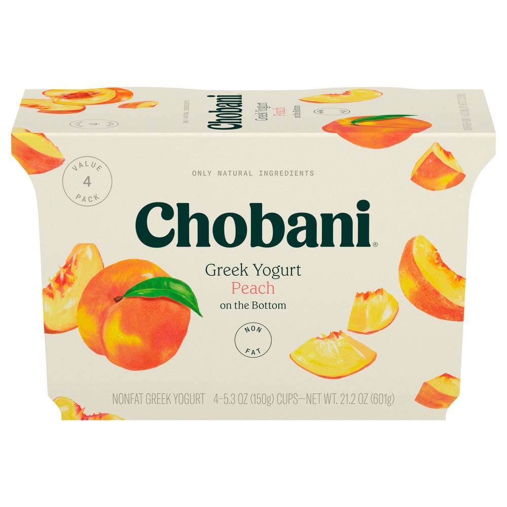 Chobani Greek Yogurt Peach on the Bottom