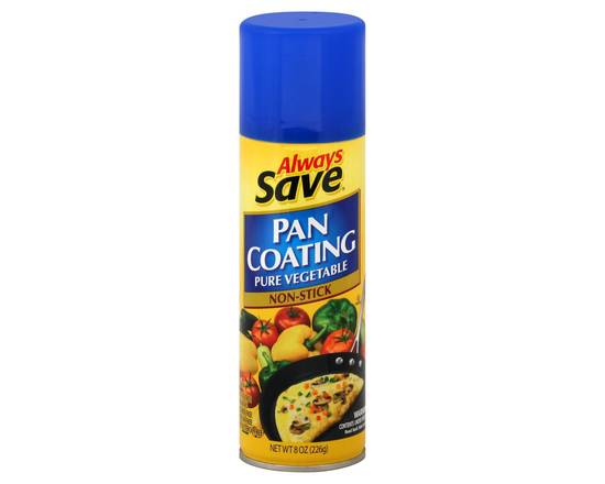 Always Save · Pure Vegetable Pan Coating (8 oz)