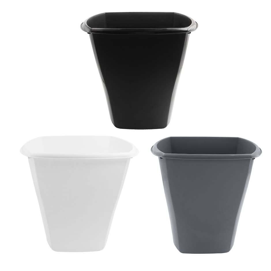 Rectangle Trash Can 38 L, Assorted