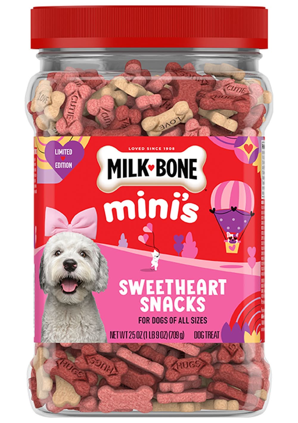 Milkbone Valentine All Life Stages Mini Biscuit Dog Treats - 25 oz (Size: 25 Oz)