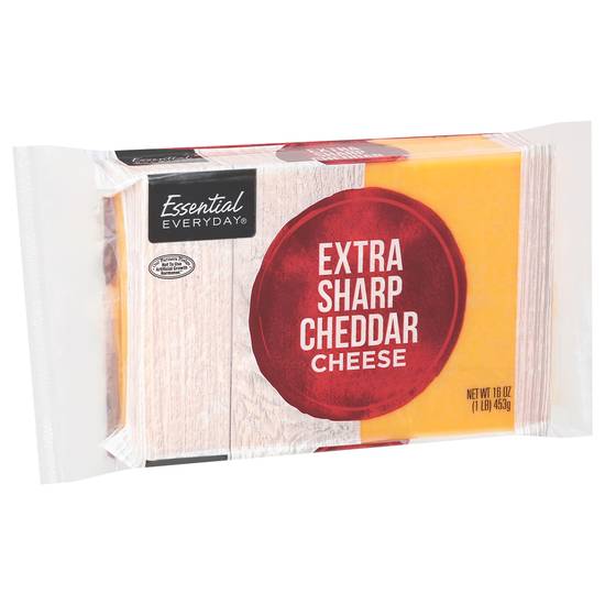 Essential Everyday Extra Sharp Cheddar Cheese (16 oz)
