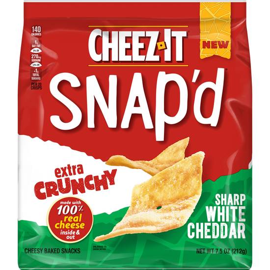 Cheez-It Snap'd Cheese Cracker Chips (sharp white cheddar)