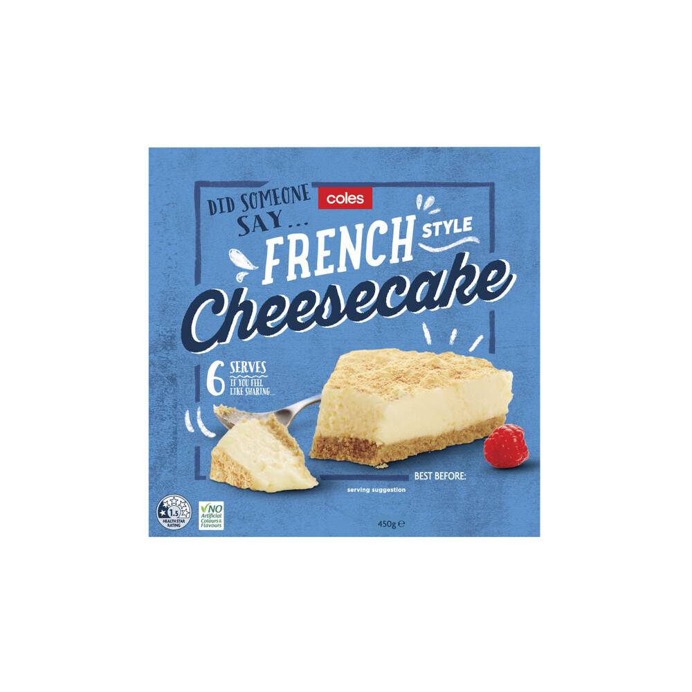 Coles French Style Cheesecake 450g