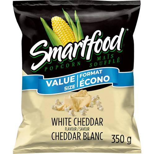Smartfood maïs soufflé assaisonné - seasoned popcorn (cheddar blanc)