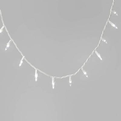 100ct LED Smooth Mini Christmas String Lights Warm White with White Wire - Wondershop™