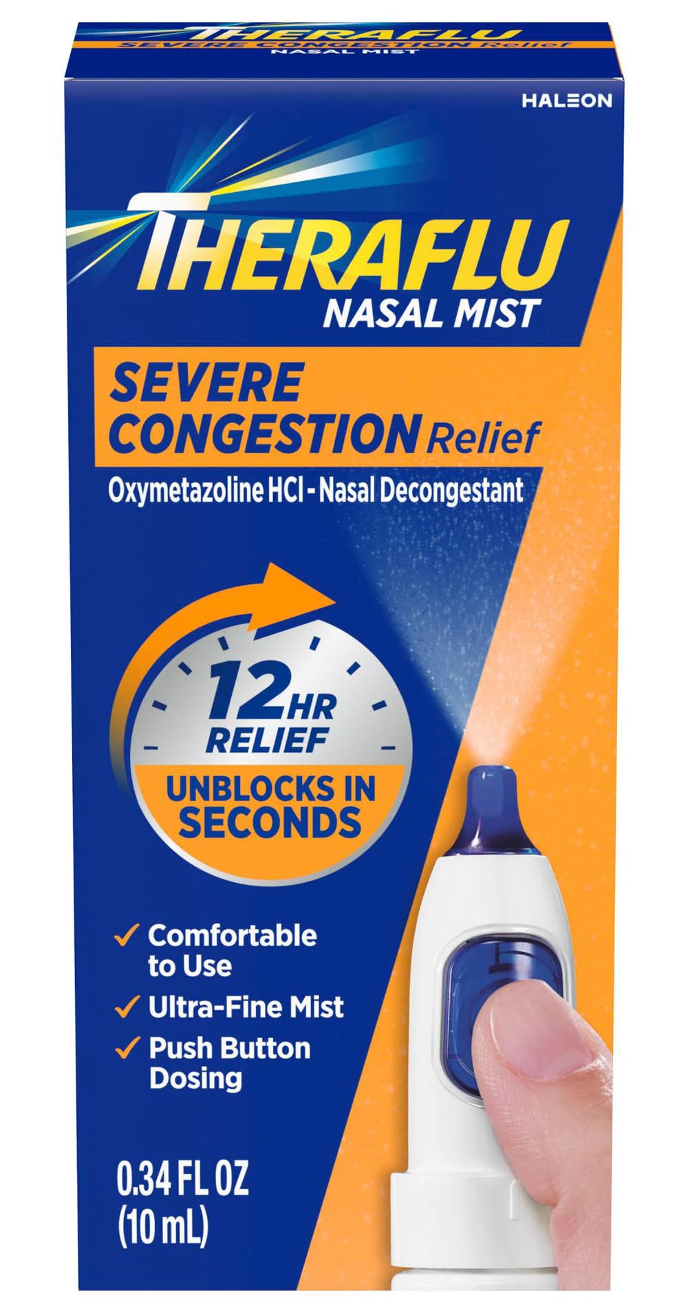 Theraflu Severe Congestion Relief Nasal Mist (0.34 fl oz)