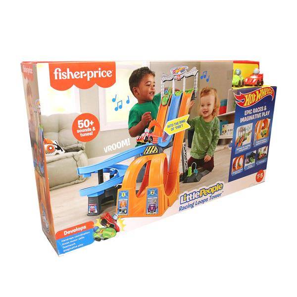 Fisher-Price Little People Hot Wheels Playset