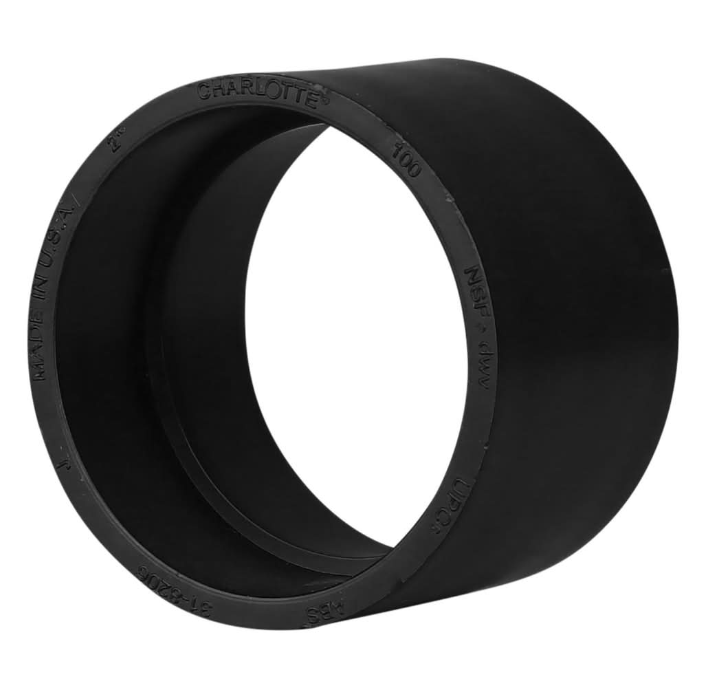 Charlotte Pipe 2 In. Hub X 2 In. D Hub Abs Coupling