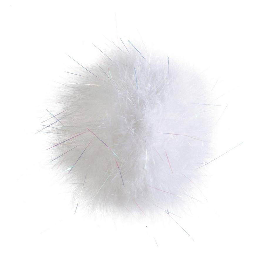 Party City White Bunny Tail, Female, 5", White