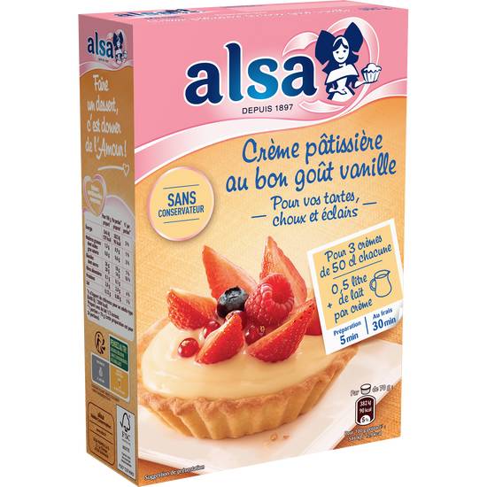 Alsa - Préparation crème pâtissière onctueuse