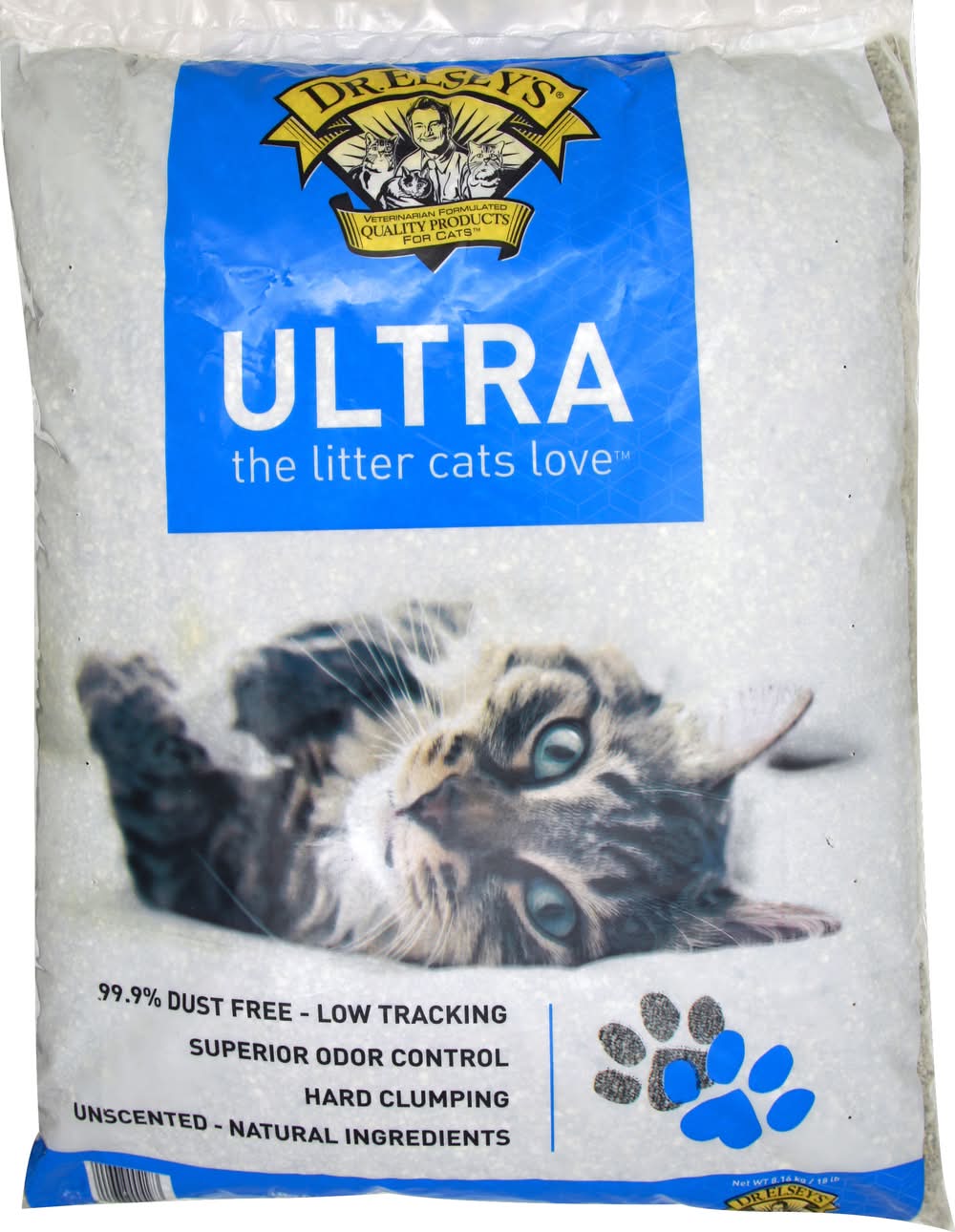 Dr. Elsey's Ultra Unscented Clumping Clay Cat Litter (18 lbs)