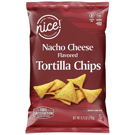 Nice! Tortilla Chips, Nacho Cheese (9.75 oz)