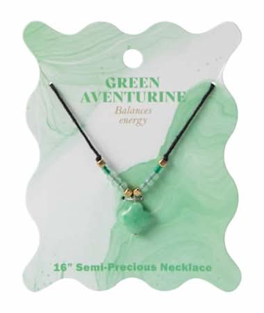 Semi-Precious Stone Necklace Green Aventurine