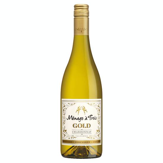 Ménage À Trois Gold Chardonnay White Wine (750 ml)