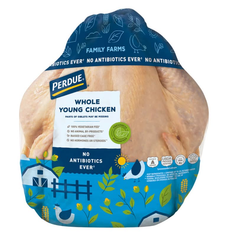 Perdue USDA No Antibiotics Ever Whole Young Chicken