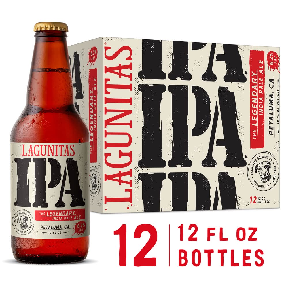 Lagunitas India Pale Ale Beer (12 x 12 fl oz)