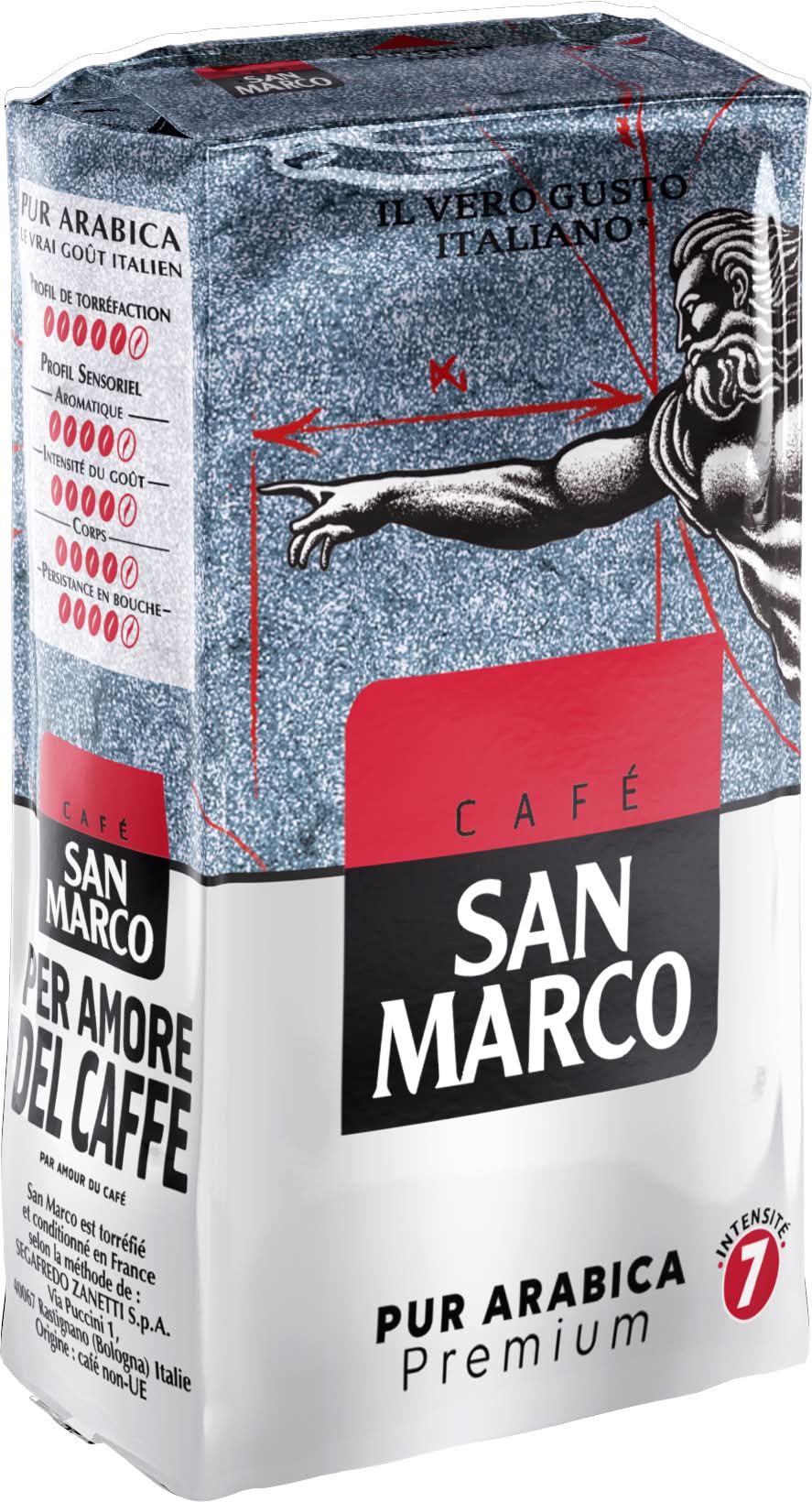 San Marco - Café moulu pur arabica intensité n°7 (250g)