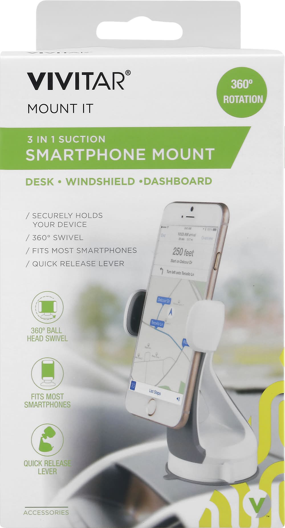 Vivitar Mount It 3 in 1 Suction Smartphone Mount (50 g)