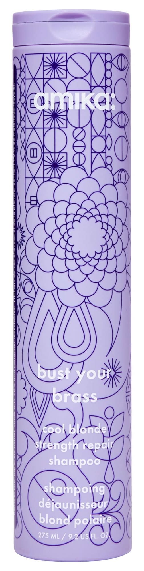 Amika Bust Your Brass Cool Blonde Strength Repair Shampoo 9.2 oz / 275 mL