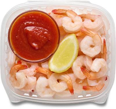 Ready Meals Lg Shrimp Cooked W/Cocktail Sauce - Ea