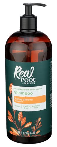 Real Root Honey Almond Fragrance Deep Hydration With Jojoba Shampoo