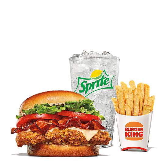 BK Bacon and Swiss Cheese Royal Crispy Chicken Meal