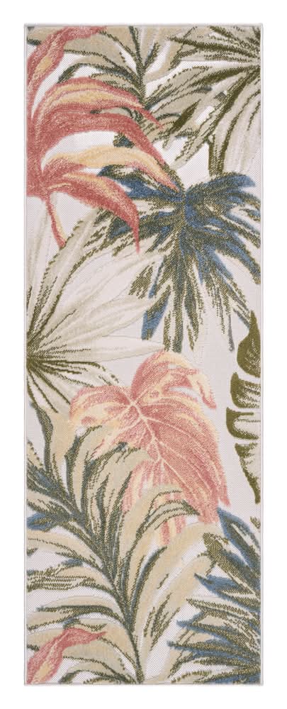 KIRKTON HOUSE Palm Leaves Multicolor Indoor/Outdoor Area Rug - 5' X 7'